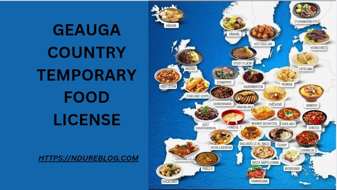 geauga country temporary food license